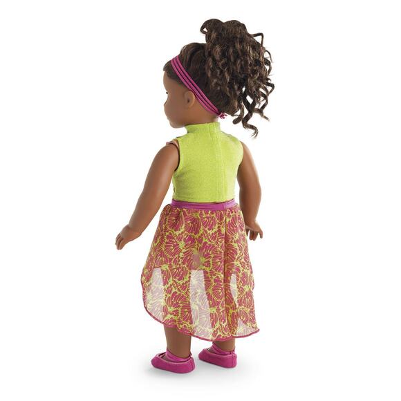 American Girl GABRIELA Take Flight PERFORMANCE OUTFIT Skirt Top Shoes Headband - Picture 7 of 8